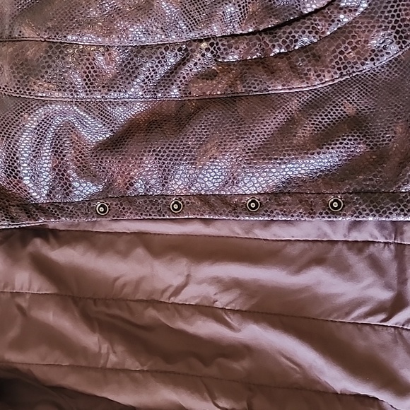 Bianca Nygard Weekend Women's Jacket, Color Brown snake skin design, Size 10 - Picture 5 of 8